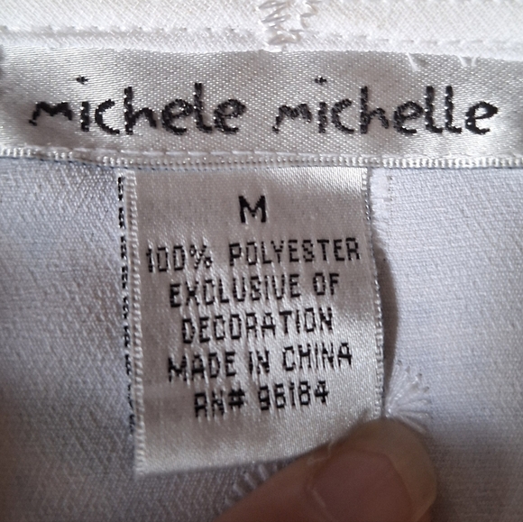 Michelle Michelle Eyelet white blouse - Picture 6 of 12